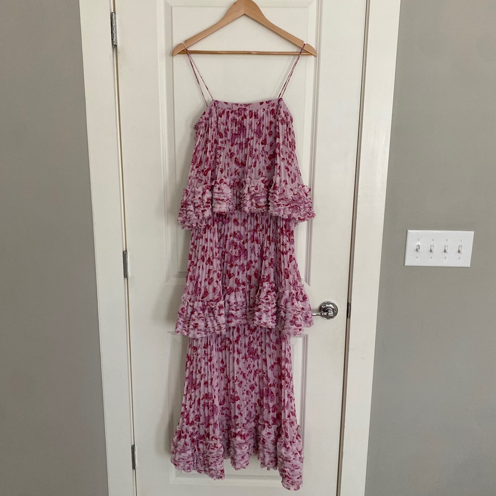 AMUR Nicola Dress in Frozen Rose Pressed Floral (NWT) - Picture 4 of 11